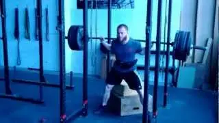 Marcus Mucheck | 560# Squat to Box @ 163BW | Dirty Gym - 2013