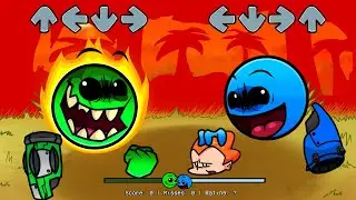 FNF NEW Geometry Dash 2.2 VS NEW Geometry Dash 2.0 All Phases Sing Chasing | FNF Fire In The Hole V5