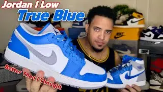 Air Jordan 1 Low TRUE BLUE &mdash; обзор и на ногах