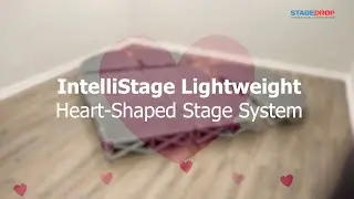 IntelliStage Lightweight 9' Heart-Shaped Portable Stage System