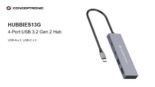 Conceptronic HUBBIES13G 4-Port USB 3.2 Gen 2 Hub