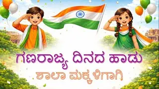 ಗಣರಾಜ್ಯ ದಿನದ ಹಾಡು | Kannada Republic Day Song for Kids | Patriotic Children Song 🇮🇳