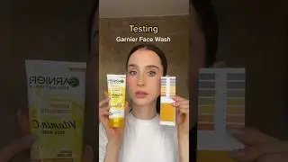 Тестирую средство для умывания Garnier 💛💛💛 #шорты #уходзакожей #средстводляумываниялица #garnier