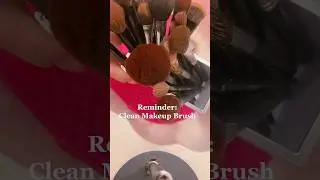 Come clean your brushes w/ me!! #retouchbyriya #makeupbrushes #makeuptips #brushcleaning