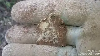 Detecting a civil war canp...homemade ring, bullets...nap sack ammo bag hook...