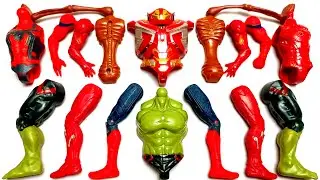 AVENGERS TOYS ASSEMBLE SPIDER-MAN HULK IRONMAN AND SIREN HEAD MARVEL'S SUPERHERO TOYS 