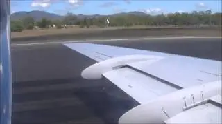 Qantaslink opt by Alliance Fokker 100 VH-FWI Screaming Takeoff From Rockhampton!
