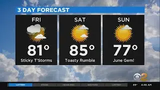 New York Weather: Thunderstorms For Your Friday
