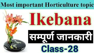 Ikebana || Section Officer Horticulture || Most Important Horticulture Topic || सम्पूर्ण  जानकारी