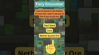 Can You Solve This Minecraft Riddle?  Fiery Encounter! 🧩 #Minecraft #cooldude108 #minecraftvideos