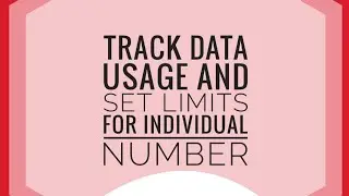 2021,Check data usage for individual SIM in family plan,Set data usage limit,Add data to postpaid.