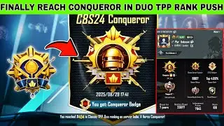 Finally reach conqueror in 6000 points in duo tpp | duo tpp conqueror rank push |#bgmimario #bgmi 
