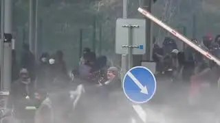 Poland-Belarus border: Attack on the Polish border. #Poland #Belarus #border #Attack
