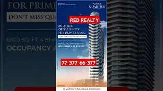 PARAS QUARTIER 4 BHK For Best Price 📲77-377-66-377🔺RED REALTY