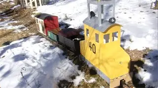 Akubi Light Railway No.40 locomotive in the winter garden