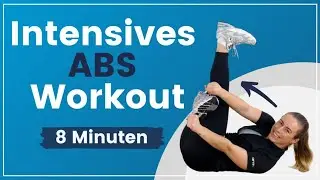 Intensives ABS Workout ➡️ 8 Minuten super effektiv Bauchmuskeln trainieren!