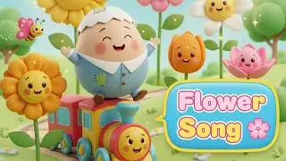 Humpty Train Flower Song 🌸 | Kids Nursery Rhyme | Flower  Song for Children-2025@RomanchakStoriesTV 