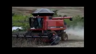 CASE 2688 A 8,4 KM/H NA COLHEITA DE SOJA 2013.