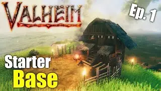 Valheim &mdash; Создание простой стартовой базы &mdash; игровой процесс S1 Ep1