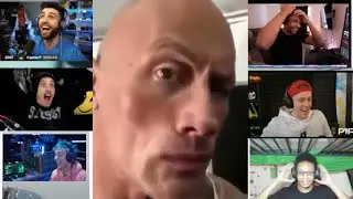 YouTubers react to the Rock being the foundation in fortnite