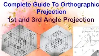Orthographic Projection in Engineering Drawing | 1st & 3rd Angle | Why Not 2nd & 4th?