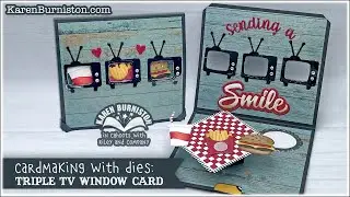 Cardmaking with Dies: Triple TV Window Card