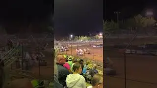 High limit Racing at Douglas county dirt track. James McFadden wins!!