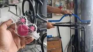 Bike Chain Cleaner x Wheel Alignment Guage 