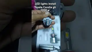 LED lights install headlight 9005 Toyota Corolla gli. #LED#led #ledlights#headlight#h4#9005 #h11led