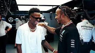 Lewis Hamilton meets Vinicius Junior at Monza | Behind the scenes #ItalianGP
