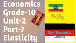 Economics Grade 10 Unit 2 Part 7  Elasticitity