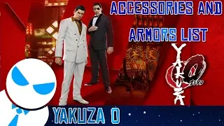 YAKUZA 0 - List of Armors and Accessories