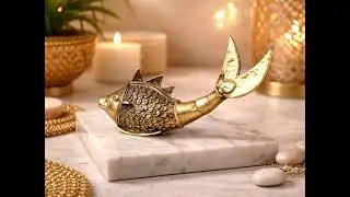 This Brass Fish Means Prosperity 🐟✨ #handmade,#exportquality,#globaldecor