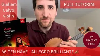 Allegro Brillant by W. Ten Have - full tutorial #violintutorial #practicetips #tenhave
