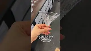 The most perfect martini glass @Waterford #waterford #glasswear #hosting #samplesale #nyc