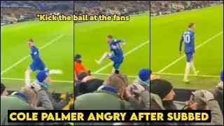 😳Cole Palmer Angry Reaction At Enzo Maresca After being Subbed off Against Aston Villa 