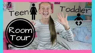 Teen and Toddler Shared Room Tour. Three Kids in One Room!