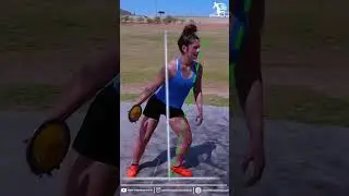 discus throw girl practice 💯