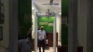 Door Frame Metal Detector with Temperature detector