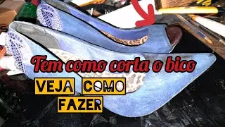como cortar o bico de sapato scarpan..