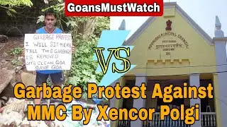 #Unique Protest By Social Activist #Xencor Polgi On Garbage! #GoaDayToday #MormugaoGoa