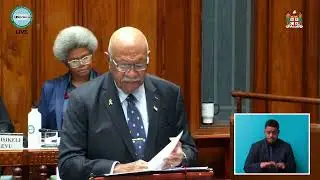 Fiji PM Hon. Sitiveni Rabuka updated Parliament on overseas trips and strategic engagements.