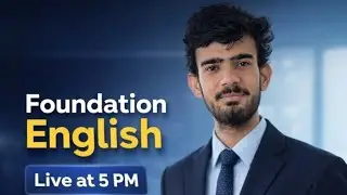 📚 English Foundation Live Class ( Adjective & Revision ) | By Shivansh Dubey Sir
