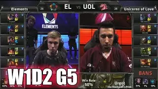 Elements vs Unicorns of Love | S5 EU LCS Summer 2015 Week 1 Day 2 | EL vs UOL W1D2 G5 Round 1