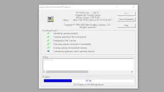 Download project to a Panel View 550, Using Panel Builder 32.