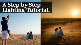 A Step by Step Outdoor Sunset Flash Photography Tutorial Using One Speedlight.