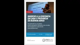 Charla de ingreso a la docencia CABA y PBA