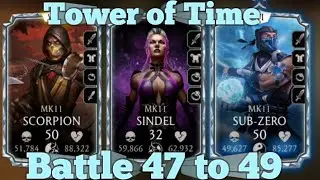 MK Mobile Tower of Time Battle 47, 48, 49 #mkmobile #mortalkombat
