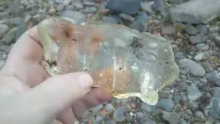 Quick Walk Down on the Slag Glass Dump on the Delaware River