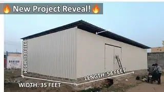 Mega Steel Shed Project 😍 | 54x35 ft Industrial Godown | Complete Fabrication | DF